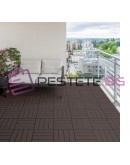 Декинг плочи тъмно кафяви WPC